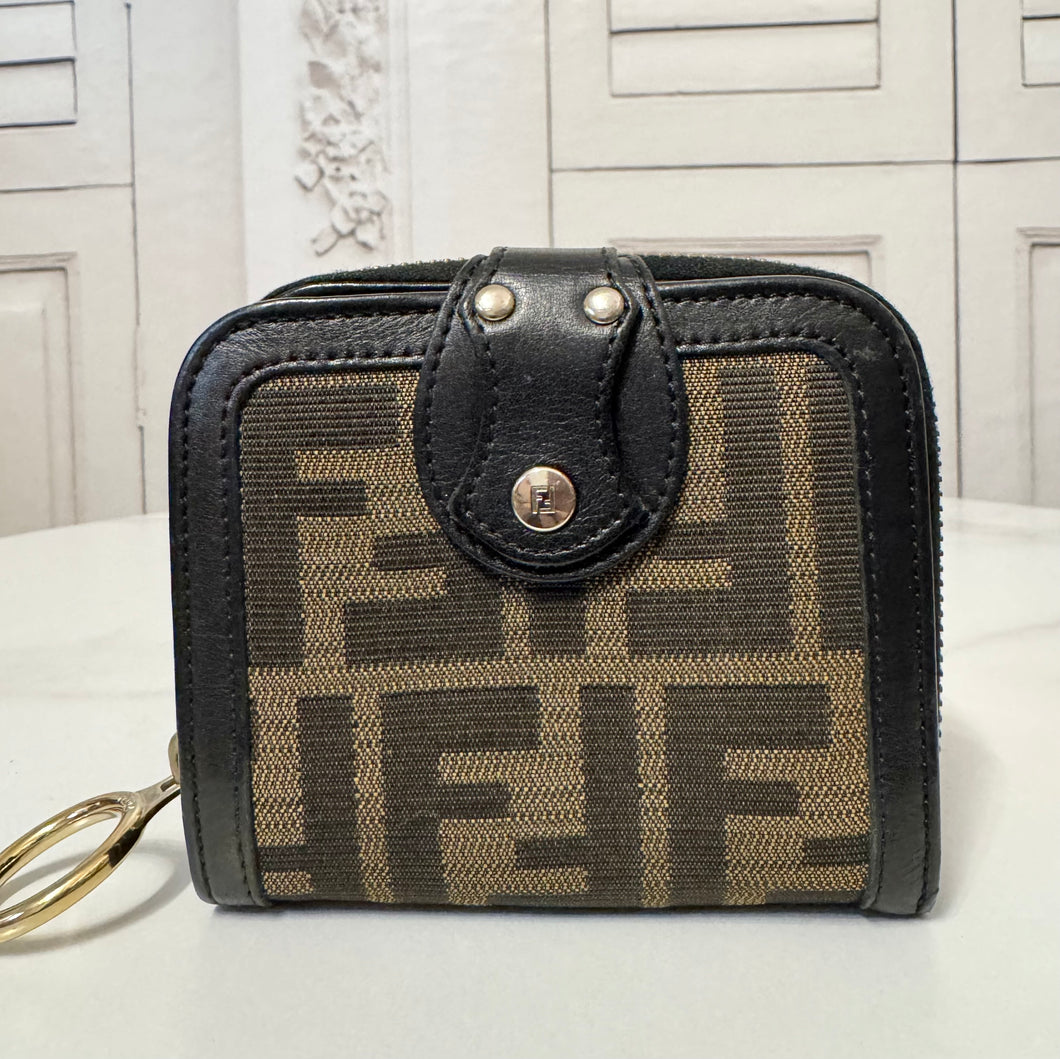 PRELOVED Fendi Zucca Compact Wallet