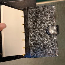 Load image into Gallery viewer, Chanel Black Caviar Mini Ring Agenda

