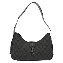 Load image into Gallery viewer, Gucci Jacquard Black GG Monogram Shoulder Bag
