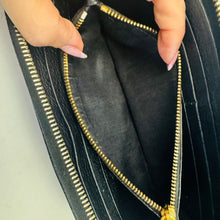 Load image into Gallery viewer, Prada Black Vitello Continental Zippy Wallet
