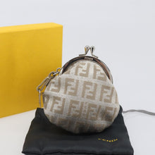 Load image into Gallery viewer, Fendi Shimmery Zucchino Kisslock Coin Purse
