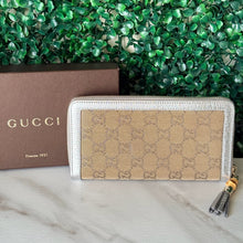 Load image into Gallery viewer, GUCCI Metallic Monogram Zippy Wallet
