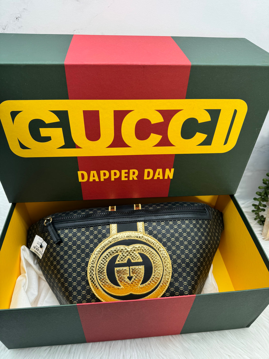 🦄NEW GUCCI X DAPPER DAN Limited Edition Calfskin Bumbag🦄