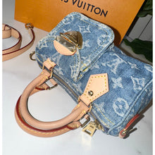 Load image into Gallery viewer, Louis Vuitton Monogram Denim Nano Speedy and Card Case Bundle
