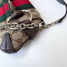 Load image into Gallery viewer, Gucci Horsebit NM Web Chain Clutch GG Canvas Small
