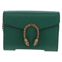 Load image into Gallery viewer, Gucci GG Calfskin Emerald Dionysus Mini Chain Wallet
