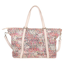 Load image into Gallery viewer, Fendi Zucchino Vitello Floral Forever Shopper Tote

