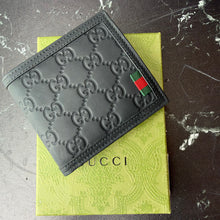 Load image into Gallery viewer, Gucci Rubber Effect GG Embossed Men's Bi-Fold Wallet
