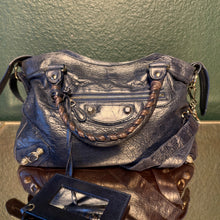 Load image into Gallery viewer, Balenciaga Town Navy Giant Silver Hardware
