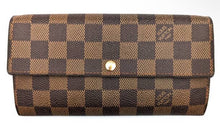 Load image into Gallery viewer, Louis Vuitton Sarah Wallet Damier Ebene
