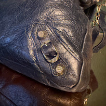 Load image into Gallery viewer, Balenciaga Town Navy Giant Silver Hardware
