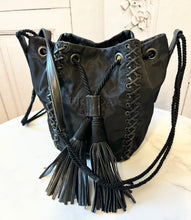 Load image into Gallery viewer, PRELOVED Prada Tessuto Nylon Lace-Up Drawstring Crossbody Bag
