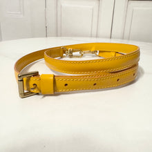 Load image into Gallery viewer, Louis Vuitton Adjustable Yellow Leather Crossbody Strap
