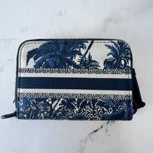 Load image into Gallery viewer, CHRISTIAN DIOR Compact Zip Toile De Jouy Wallet
