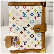 Load image into Gallery viewer, PRELOVED Louis Vuitton Takashi Murakami Monogram Multicolor Blanc Small Ring Agenda
