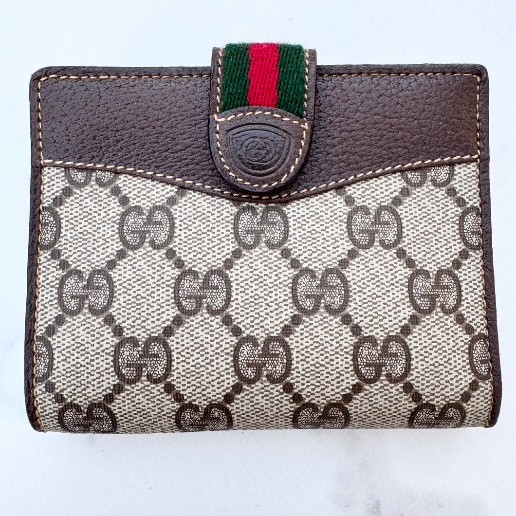 Gucci Supreme Canvas Compact Wallet