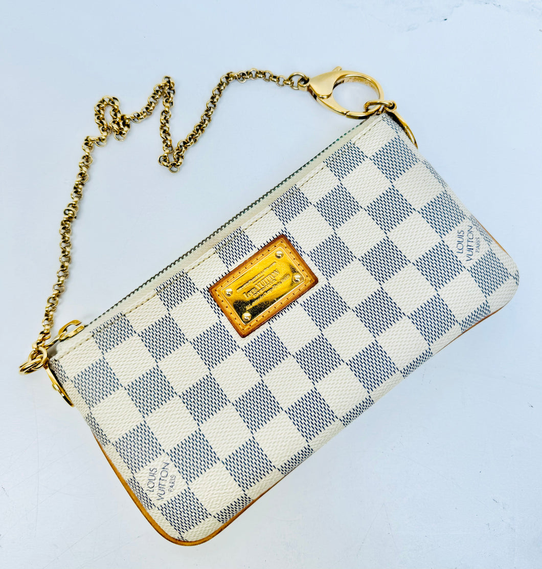 PRELOVED Louis Vuitton Damier Azur Pochette Milla MM