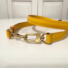 Load image into Gallery viewer, Louis Vuitton Adjustable Yellow Leather Crossbody Strap
