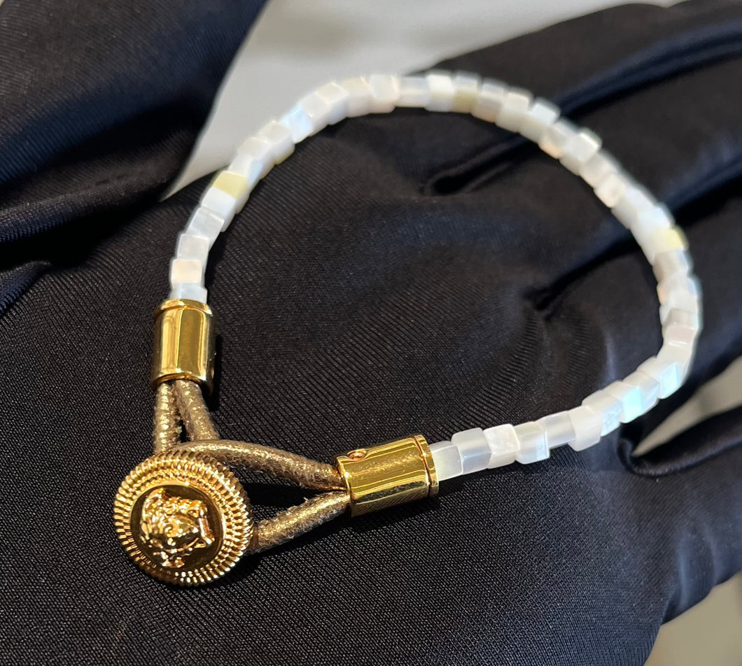 BRAND NEW VERSACE Medusa Beaded Bracelet