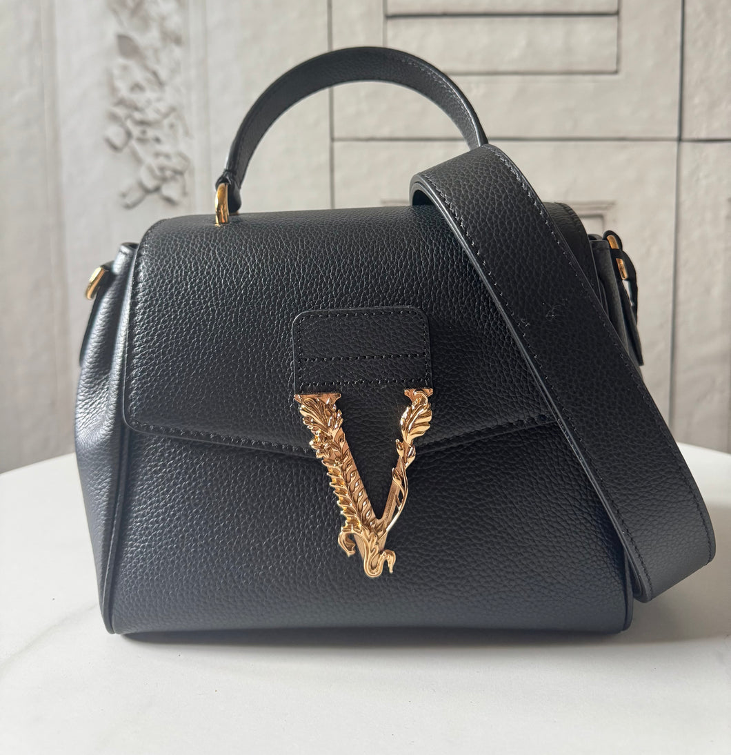 BRAND NEW Versace Virtus Convertible Top Handle Bag