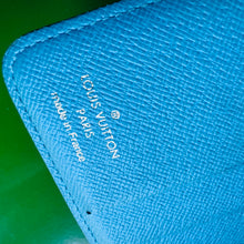 Load image into Gallery viewer, Louis Vuitton Monogram Groom Compact Zip Wallet Blue
