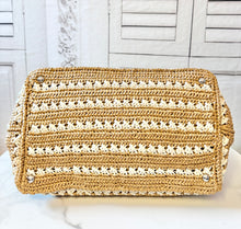 Load image into Gallery viewer, PRELOVED Prada Crochet Raffia Large Canapa Tote
