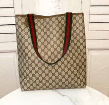 Load image into Gallery viewer, PREOWNED Vintage Gucci Supreme Tote
