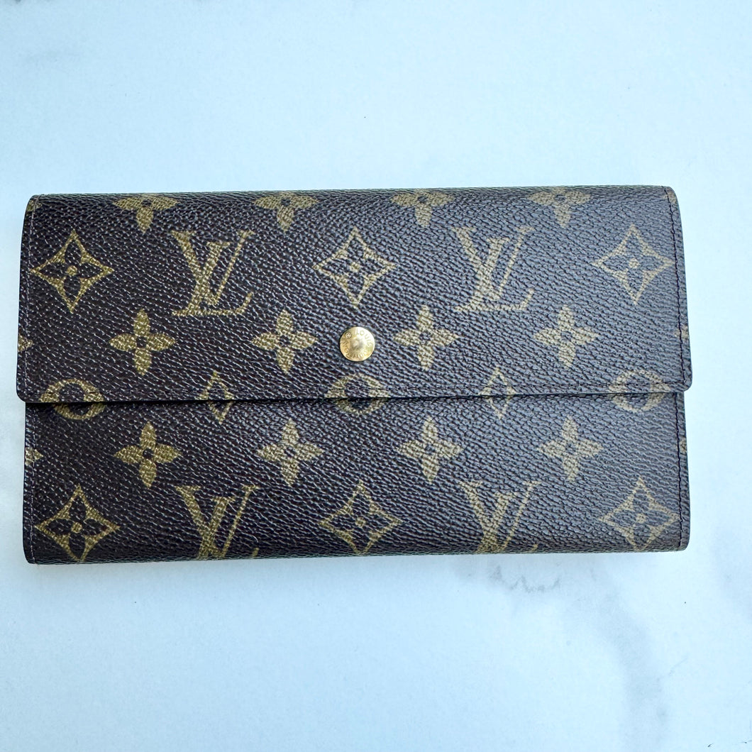 Louis Vuitton Monogram Porte Tresor International Wallet TH0946