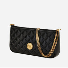 Load image into Gallery viewer, BRAND NEW VERSACE Quilted Calfskin Medusa Zip Top Crossbody - Black
