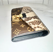 Load image into Gallery viewer, PRELOVED Louis Vuitton Exotic Python/ Monogram Pallas Wallet
