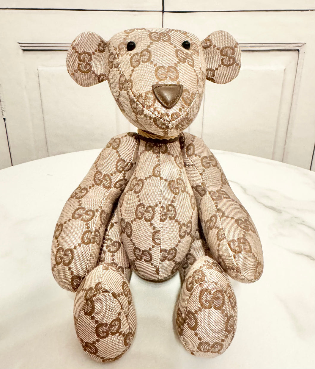 PRELOVED GUCCI GG Canvas Stuffed Teddy Bear