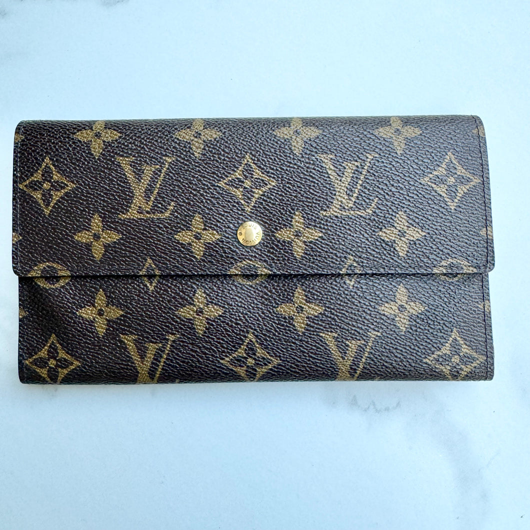 Louis Vuitton Monogram Porte Tresor International Wallet TH0995