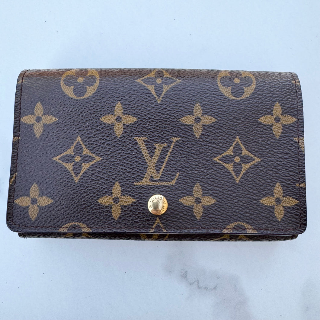 LOUIS VUITTON Monogram Porte-Monnaie Tresor Wallet SD1011