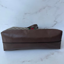 Load image into Gallery viewer, GUCCI GG Supreme Monogram Web Ophidia Tote Brown
