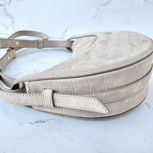 Load image into Gallery viewer, Polène Nubuck Suede Croc Embossed Numero Dix - Taupe
