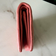 Load image into Gallery viewer, Chanel Pink Quilted Continental Bifold Wallet
