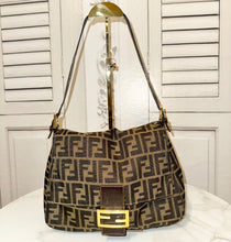 Load image into Gallery viewer, PRELOVED FENDI Zucca Mama Baguette
