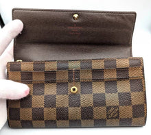 Load image into Gallery viewer, Louis Vuitton Sarah Wallet Damier Ebene
