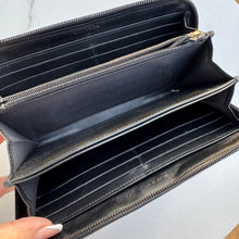 Load image into Gallery viewer, Chanel Quilted Boy Zip Around Wallet Black
