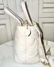 Load image into Gallery viewer, PRELOVED Prada Nappa Patch Bianco Quilted 2-way Tote
