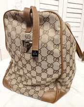 Load image into Gallery viewer, PRELOVED GUCCI Canvas Travel Bag
