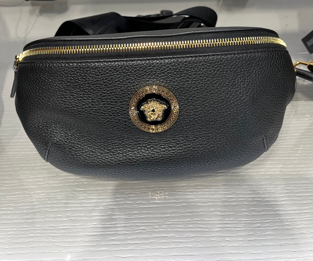 BRAND NEW VERSACE Unisex Leather Medusa Bumbag