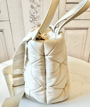 Load image into Gallery viewer, PRELOVED Prada Nappa Patch Bianco Quilted 2-way Tote
