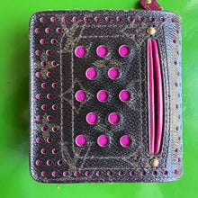 Load image into Gallery viewer, Louis Vuitton Monogram Perforated Compact Zipped Wallet Fuchsia

