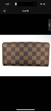 Load image into Gallery viewer, Louis Vuitton Sarah Wallet Damier Ebene
