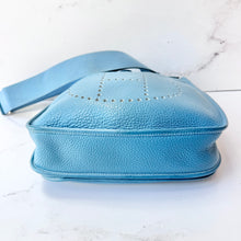 Load image into Gallery viewer, HERMES Taurillon Clemence Evelyne GM Blue Jean
