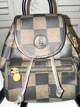 Load image into Gallery viewer, PRELOVED FENDI Logo Check Mini Backpack
