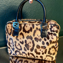 Load image into Gallery viewer, FENDI Pony Hair Leopard Top Handle Satchel
