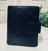 Load image into Gallery viewer, Gucci Guccisima Small Ring Agenda Black
