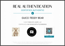 Load image into Gallery viewer, PRELOVED GUCCI GG Canvas Stuffed Teddy Bear
